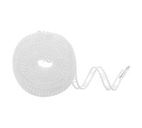 sourcing map Windproof Clothesline, 10M 33ft Plastic Non-Slip Clothes Drying Rope Portable Travel Clothesline for Courtyard Outdoor Laundry Camping, White