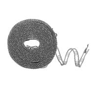 sourcing map Windproof Clothesline, 5M 16.4ft Plastic Non-Slip Clothes Drying Rope Portable Travel Clothesline for Courtyard Outdoor Laundry Camping, Grey