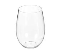 sourcing map Wine Glasses 16oz PET with Transparent Drinking Glasses Stemless for Wine Glasses Red White Wine Birthdays Weddings Father's Day Bachelor Parties