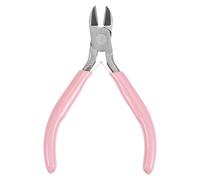 sourcing map Wire Cutters 4.5 Inch Diagonal Cutting Side Precision Pliers with Pink Plastic Handle for DIY Crafts Jewelry Making
