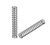sourcing map Wire Diameter 0.047", OD 0.31", Free Length 1.97" Spring Steel Coil Extended Compressed Spring 10pcs