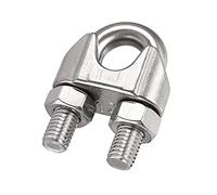 sourcing map Wire Rope Clip Clamp M12 316 Stainless Steel for 12mm Diameter Cable, Pack of 3