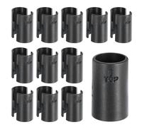sourcing map Wire Shelf Clips, 24pcs 5/8 Inch(16mm) Wire Shelving Lock Clips, Plastic Shelving Sleeves Replacements for Wire Shelving System(12 Pairs)