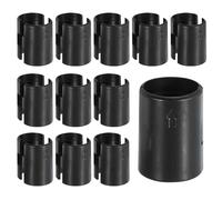 sourcing map Wire Shelf Clips, 24pcs 7/8 Inch(22mm) Wire Shelving Lock Clips, Plastic Shelving Sleeves Replacements for Wire Shelving System(12 Pairs)