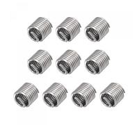 sourcing map Wire Thread Inserts 3/8-16 UNC 1.5D 304 Stainless Steel Helical Type Coiled Wire Screw Repair Threaded Sleeve Steel Sheath 10pcs