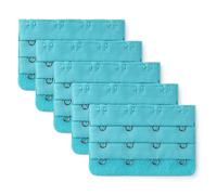 sourcing map Woman Underwear 3 x 4 Hook and Eye Tape Bra Strap Extender 5 Pcs Sky Blue One Size