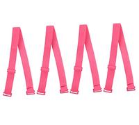 sourcing map Women Adjustable 1.5cm Elastic Band Bra Straps 2 Pairs Pink