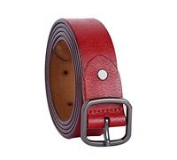 sourcing map Women Casual Leather Belt Fashionable Stylish Vintage Width 1Inches Red Fit Waist 35-41 Inches