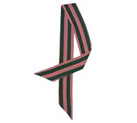 sourcing map Women Polka Dot Stripe Heart Print Skinny Scarf Sharp Neck Scarves Double-Sided Neckerchief Green Pink