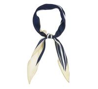 sourcing map Women Satin Rhombus Neck Scarf Stripe Print for Shirts Ponytail Neckerchief Bag Accessory for Summer Bandana Navy Blue 1 Pcs