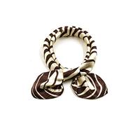 sourcing map Ladies Square Shaped Zebra Prints Leisure Scarf Brown Beige