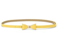 sourcing map Women's Extra-Skinny Waist Belt with Metal Bow-Knot No Buckle