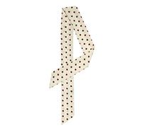sourcing map Women's Polka Dots Stripe Heart Print Double-Sided Neckerchief | Classic dots pattern, Versatile bag accessory, Silk feel fabric,wrist wrap