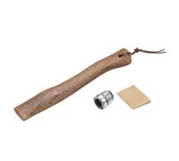 sourcing map Wood Axe Handle Replacement 13" Universal Hickory Hatchet Handle with Wooden and Round Wedge for Camping Garden Axe