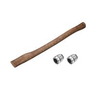 sourcing map Wood Axe Handle Replacement 27.6" Universal Hickory Hatchet Handle with Round Wedges for Camp Gardening Axe