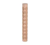 sourcing map Wood Clay Roller Snowflakes Pattern Modeling 6 Inch Beech Wood Hand Rollers Wooden Pottery Tools Wood Grain Texture Rollers for Clay Baking Playdough DIY
