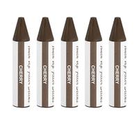 sourcing map Wood Filler Stick, 5 Pcs Wax Sticks Wood Touch Up Markers, Furniture Crayons for Scratches Holes Crack Tables Desks Wooden Floors Repair Cover Ups, Cherry