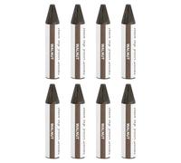 sourcing map Wood Filler Stick, 8 Pcs Wax Sticks Wood Touch Up Markers, Furniture Crayons for Scratches Holes Crack Tables Desks Wooden Floors Repair Cover Ups, Walnut