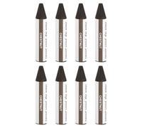 sourcing map Wood Filler Stick, 8 Pcs Wax Sticks Wood Touch Up Markers, Furniture Crayons for Scratches Holes Crack Tables Desks Wooden Floors Repair Cover Ups, Chestnut