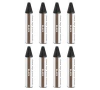 sourcing map Wood Filler Stick, 8 Pcs Wax Sticks Wood Touch Up Markers, Furniture Crayons for Scratches Holes Crack Tables Desks Wooden Floors Repair Cover Ups, Black