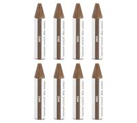 sourcing map Wood Filler Stick, 8 Pcs Wax Sticks Wood Touch Up Markers, Furniture Crayons for Scratches Holes Crack Tables Desks Wooden Floors Repair Cover Ups, Oak
