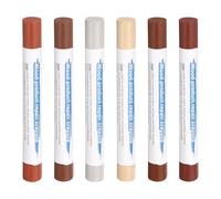 sourcing map Wood Filler Sticks 6 Colors Wooden Wax Touch Up Furniture Repair Crayons for Dark Cloth, Oak, Red Pear, Red Sandalwood, Rosewood, Yellow Sandalwood