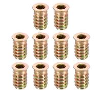 sourcing map Wood Furniture M6x17mm Threaded Insert Nuts Interface Hex Socket Drive 40pcs