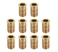 sourcing map Wood Furniture M8x20mm Threaded Insert Nuts Interface Hex Socket Drive 25pcs