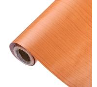 sourcing map Wood Grain Contact Paper 15.7" x 197" Self-Adhesive Wood Wallpaper Waterproof Peel and Stick Countertops for Home Kitchen Countertop Cabinet Bathroom, Orange