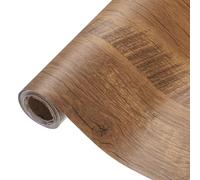 sourcing map Wood Grain Contact Paper 31.5"x197" Self-Adhesive Wood Wallpaper Waterproof Wood Peel and Stick Countertops for Home Kitchen Countertop Cabinet Bathroom, Camel Color