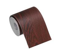 sourcing map Wood Grain Repair Tape, 2 Inch x 16 Feet Self Adhesive Wood Grain Tape Multi-Purpose Wallpaper Border Trim for Furniture Floors Windows Doors Tables Home, Dark Red