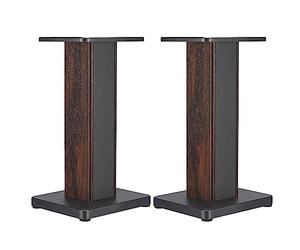 sourcing map Wood Grain Speaker Stands 1 Pair 19.7 Inch (50cm) Universal Speaker Stand Hollowed Stands Enhanced Audio Listening for Home Theaters Cinema