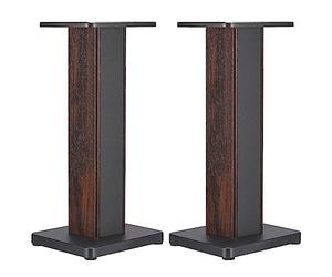 sourcing map Wood Grain Speaker Stands 1 Pair 23.6 Inch (60cm) Universal Speaker Stand Hollowed Stands Enhanced Audio Listening for Home Theaters Cinema