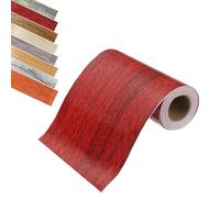 sourcing map Wood Grain Tape, 2" x 16Ft Self-Adhesive Wooden Grain Repair Tape Simulated Repair Patch for Wall Corner Table Door Baseboards Floor Sofa Furniture Home Decor (Red)