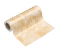 sourcing map Wood Grain Wallpaper Border 15cm x 5 Meters PVC Self-Adhesive Textured Frame Sticker Waterproof Wall Decorative Wallpaper for Floor Door Table Cabinets Desk, Yellow Jade