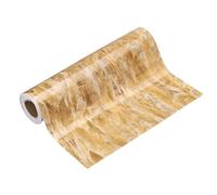 sourcing map Wood Grain Wallpaper Border 20cm x 5 Meters PVC Self-Adhesive Textured Frame Sticker Waterproof Wall Decorative Wallpaper for Floor Door Table Cabinets Desk, Yellow Crystal