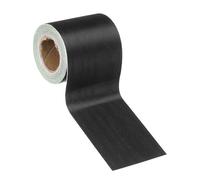 sourcing map Wood Grain Wallpaper Border 5cm x 5 Meters PVC Self-Adhesive Textured Frame Sticker Waterproof Wall Decorative Wallpaper for Floor Door Table Cabinets Desk, Black Wood