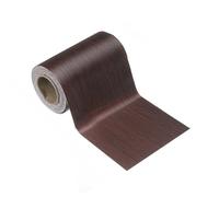 sourcing map Wood Grain Wallpaper Border 8cm x 5 Meters PVC Self-Adhesive Textured Frame Sticker Waterproof Wall Decorative Wallpaper for Floor Door Table Cabinets Desk, Red Wood