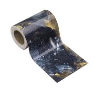 sourcing map Wood Grain Wallpaper Border 8cm x 5 Meters PVC Self-Adhesive Textured Frame Sticker Waterproof Wall Decorative Wallpaper for Floor Door Table Cabinets Desk, Sapphire Blue