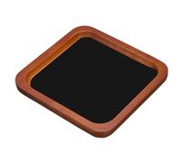sourcing map Wood Jewelry Display Tray, 5.5 Inch Small Jewelry Tray, Drawer Dresser or Nightstand Organizer for Glasses Wallet Keys Watch Bracelets Black