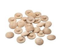 sourcing map Wood Plugs, 25Pcs 20 x 7 mm - Beech Wood Button Top Plugs, Screw Hole Covers, Decorative Wooden Cover for Stair Chair Craft Furniture Woodworking