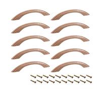 sourcing map Wood Pull Knobs, 10Pcs 97mm Hole Distance 125mm Length Cabinet Furniture Kitchen Pulls Handles for Dresser Drawer Wardrobe