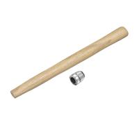 sourcing map Wood Sledge Hammer Handle 10" Hammer Wooden Handles | Replacement with Round Wedges for 0.2lb Round Octagonal Head Decking Framing Carpentry Construction DIY Sledge Axe Tools
