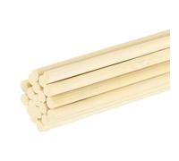 sourcing map Wooden Dowel Rods, 5/32 x 12 Inch Round Dowel Rod Wood Sticks Bamboo Stick for Arts Crafts Photo Booth Props DIY Building Model, 20 Pack