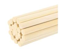 sourcing map Wooden Dowel Rods, 9/32 x 20 Inch Round Dowel Rod Wood Sticks Bamboo Stick for Arts Crafts Photo Booth Props DIY Building Model, 20 Pack
