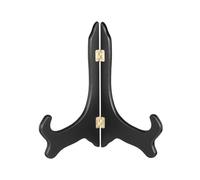 sourcing map Wooden Easel Plate Holder, 12" Small Wood Easels Folding Table Display Stand for Decorative Picture Frame Book Artwork Desktop Ornaments, Black
