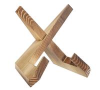 sourcing map Wooden Plate Stands for Display, 6.5 Inch Decorative Picture Easel Frame Display Holder Stand for Platters Bowl Dish Pictures Book Tabletop Art Decor, Light Brown