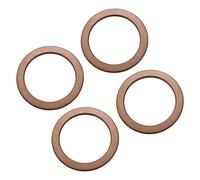 sourcing map Wooden Purse Handles, 135mm Dia 4Pcs Round Handbag Handle Replacement Accessories for Purse Making DIY Handmade Beach Bag Straw Bag, Beige