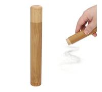 sourcing map Wooden Scattering Urn, 7.5" x 1" Small Cremation Tube with Lid Mini Keepsake Brown for Male Female Pet Dog Brown