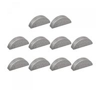 sourcing map Woodruff Keys, 10pcs Steel 5mm Width x 10mm Height x 25mm Diameter Semicircle Keys